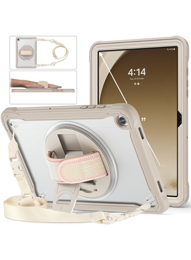 Case for Samsung Galaxy Tab A11 8.7 inch 2025 SM-X130/X135,Protective Tablet Case with 360 Rotating Hand Strap  Stand, Pen Holder, Screen Protector and Shoulder Strap